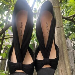 Strappy black heels Size 7 1/2